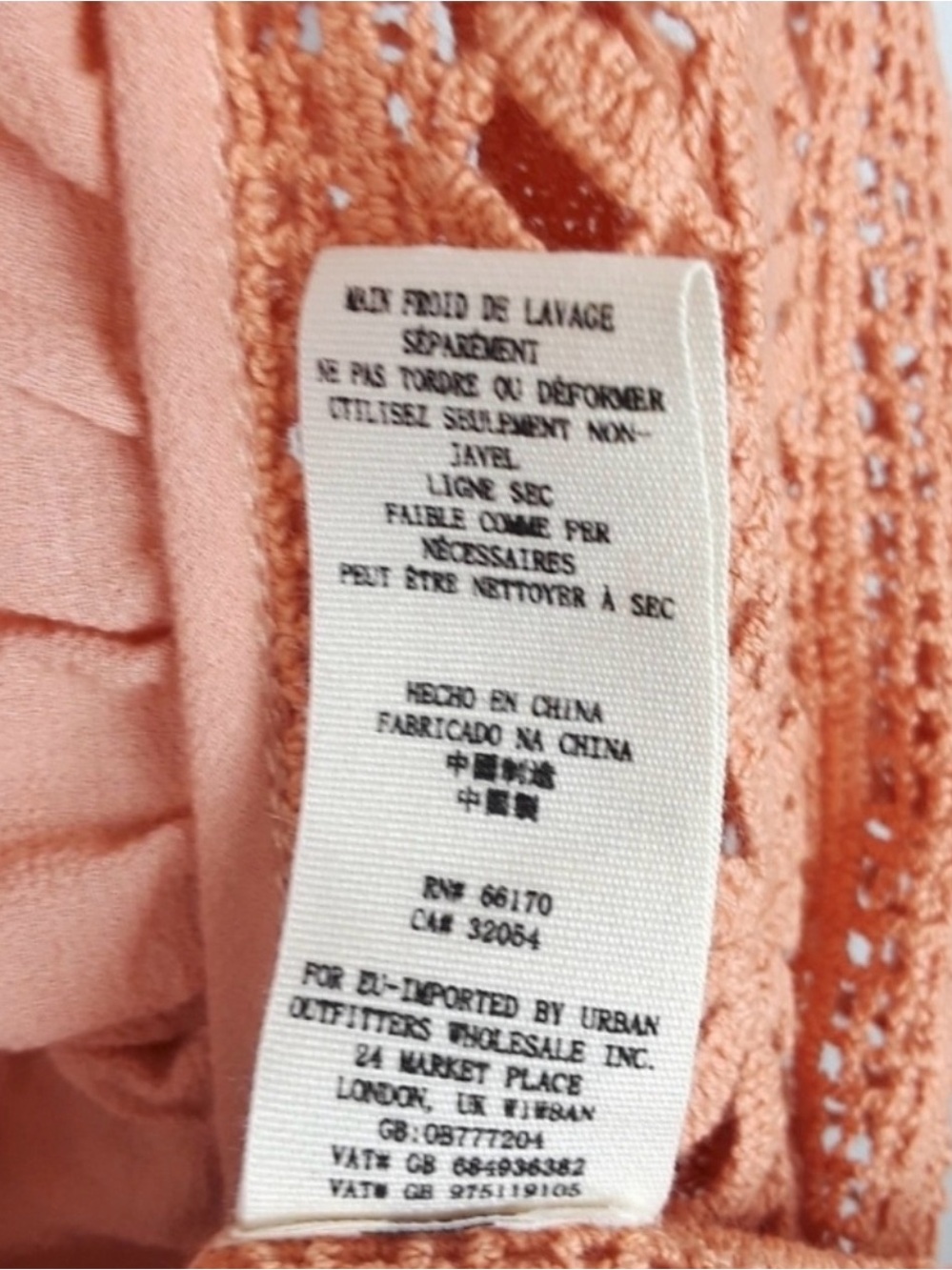 Free People | Crochet Peasant Boho Top | Peach - Picture 6 of 6
